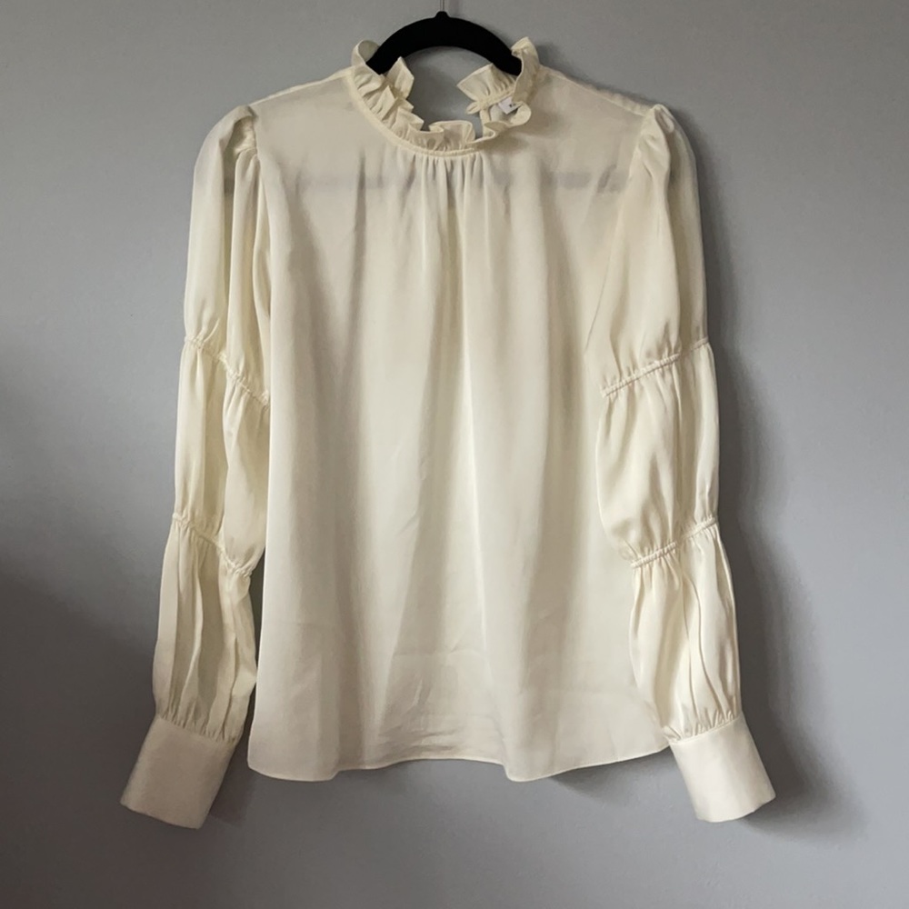 Anthropologie Ivory Top